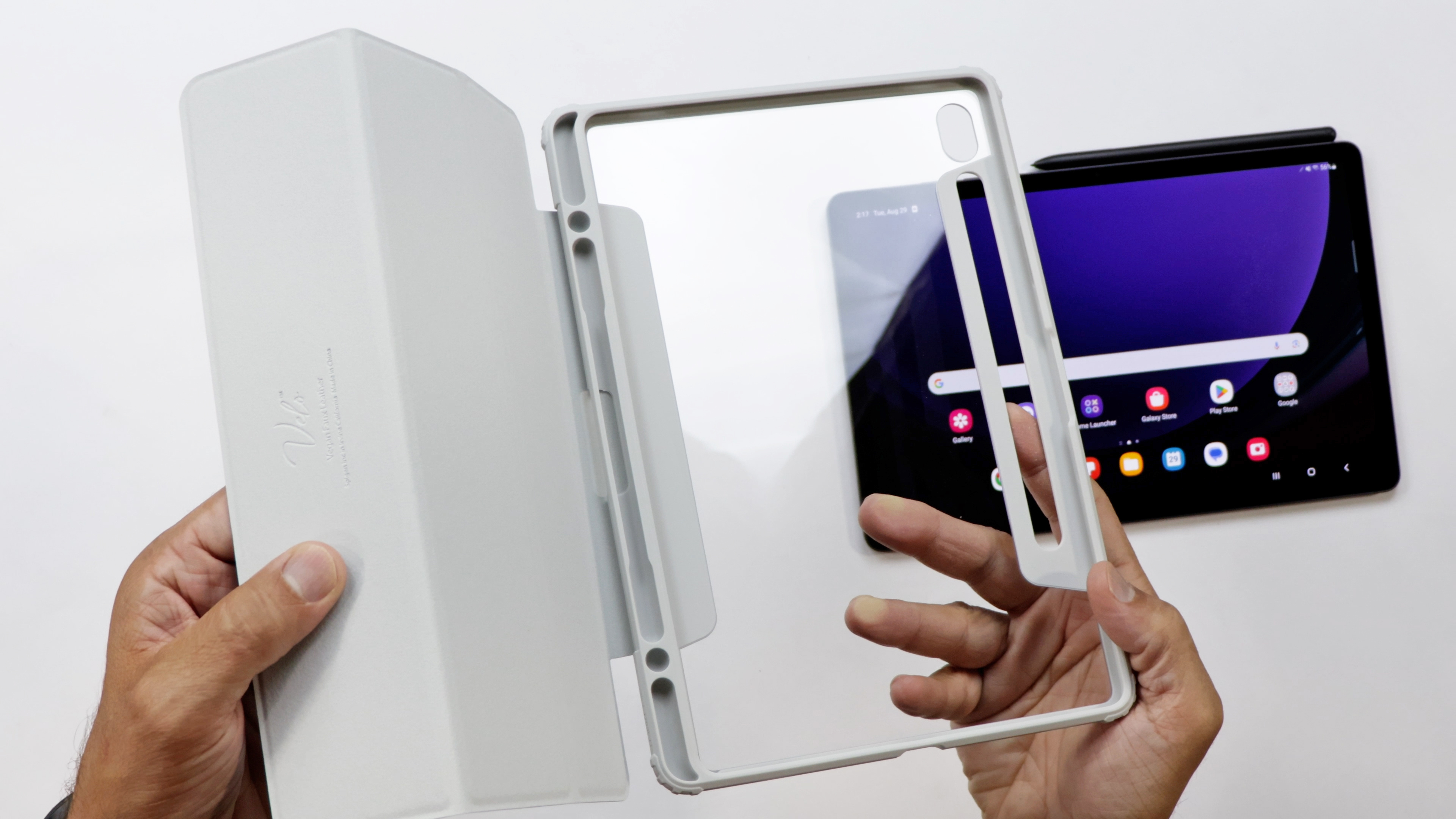 Watch Galaxy Tab S9 Spigen Ultra Hybrid Pro Folio Case on Amazon Live